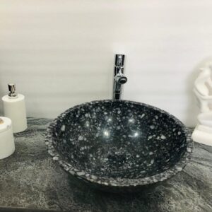 Black Round Shape Washbasin Sink