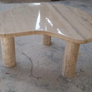 White Black Marble Office Table 1